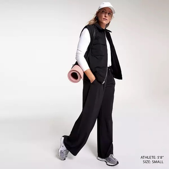 Worn once! Calia Truelight Wide Leg pant, black size Large short - inseam 29.5” - Picture 4 of 8